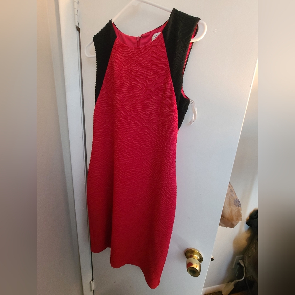 Elegant Pink and Black Women's Dress Medium 6